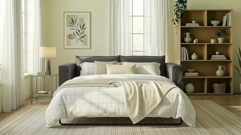 Travstad 3-seters Sovesofa i Chenille - Grå - Møbler - Sofaer - Sovesofaer