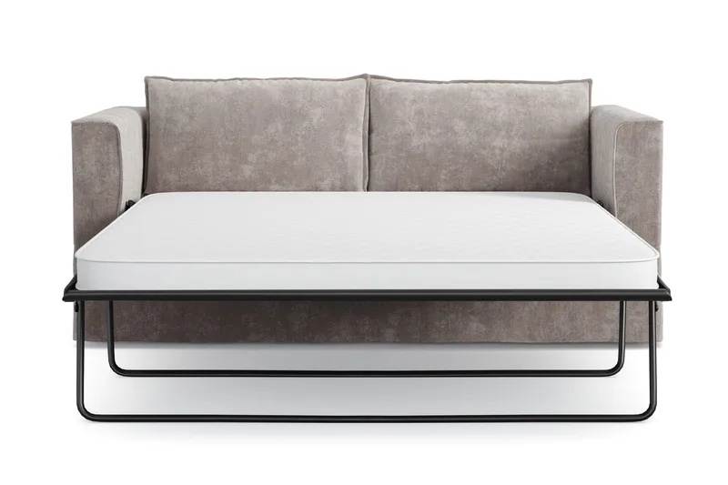 Travstad 3-seters Sovesofa i Chenille - Grå - Møbler - Sofaer - Sovesofaer