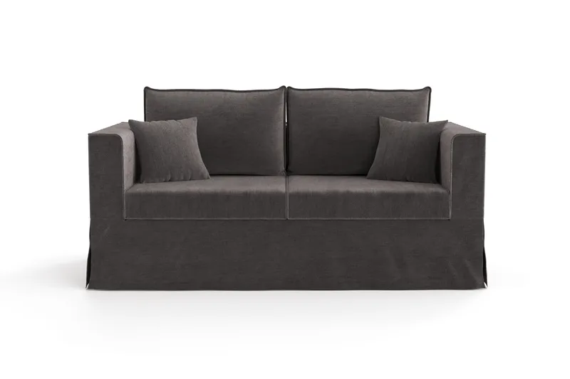 Travstad 3-seters Sovesofa i Chenille, Grå