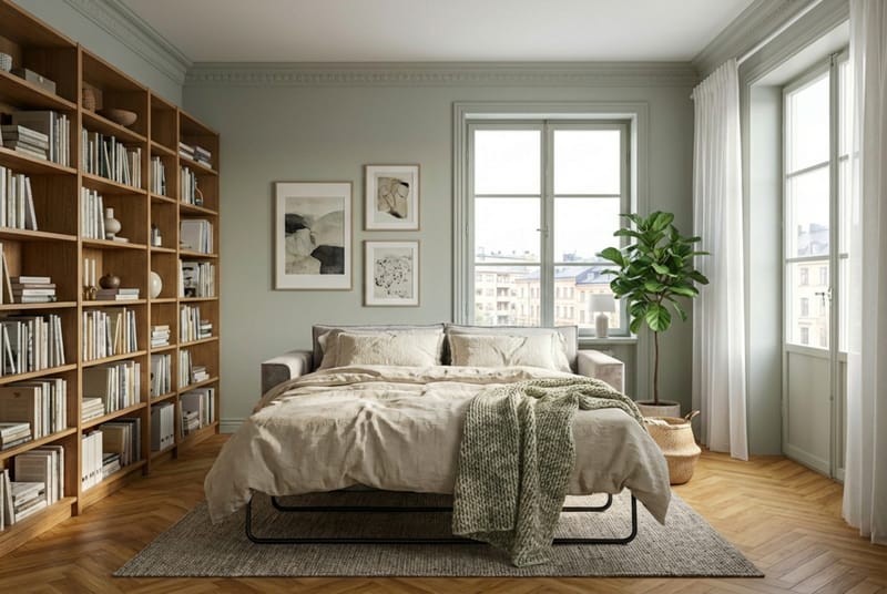 Travstad 3-seters Sovesofa i Chenille - Grå - Møbler - Sofaer - Sovesofaer