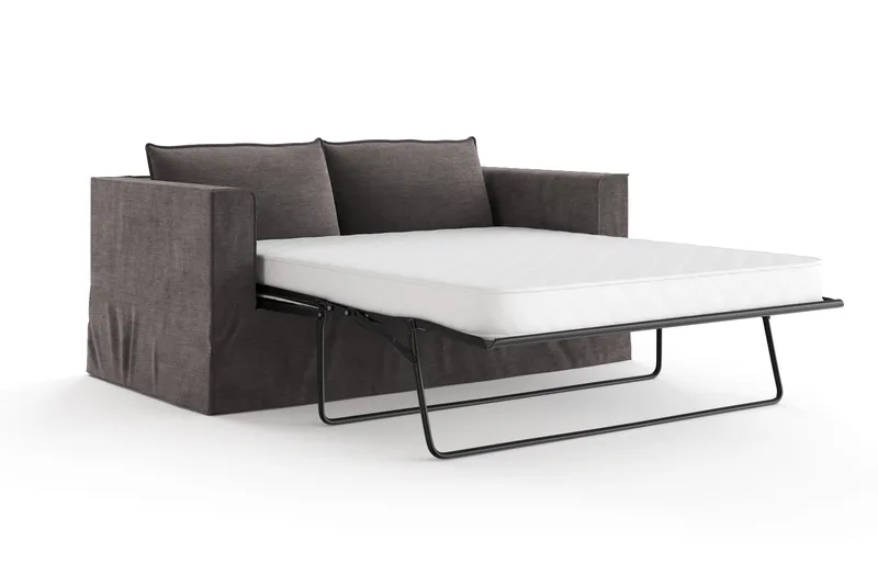 Travstad 3-seters Sovesofa i Chenille - Grå - Møbler - Sofaer - Sovesofaer