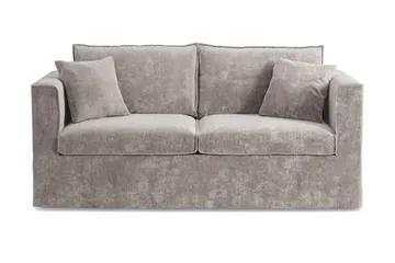 Travstad 3-seters sovesofa med HVILA overmadrass 140x200 cm latex med vaskbart trekk