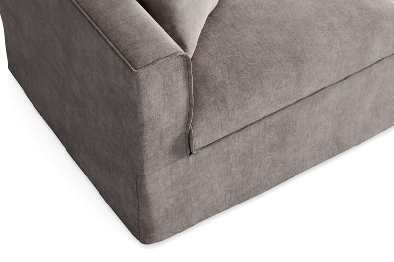 Travstad 3-seters sovesofa med HVILA overmadrass 140x200 cm memoryskum med vaskbart trekk - Grå/hvit - Møbler - Sofaer - Sovesofaer - 3 seters sovesofa
