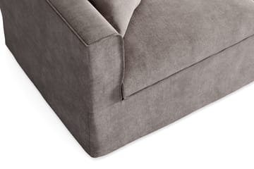 Travstad 3-seters sovesofa med HVILA overmadrass 140x200 cm polyeterskum med vaskbart trekk - Grå - Møbler - Sofaer - Sovesofaer