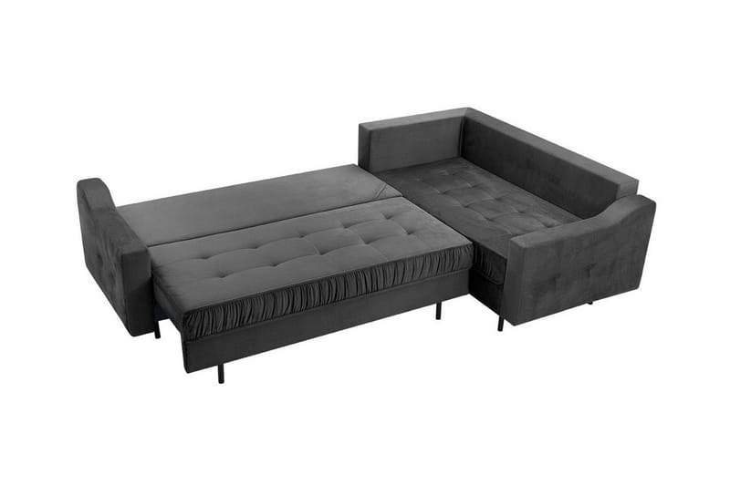 Tregaron 4-seters Hjørnesovesofa - Mørkegrå - Møbler - Sofaer - Sovesofaer