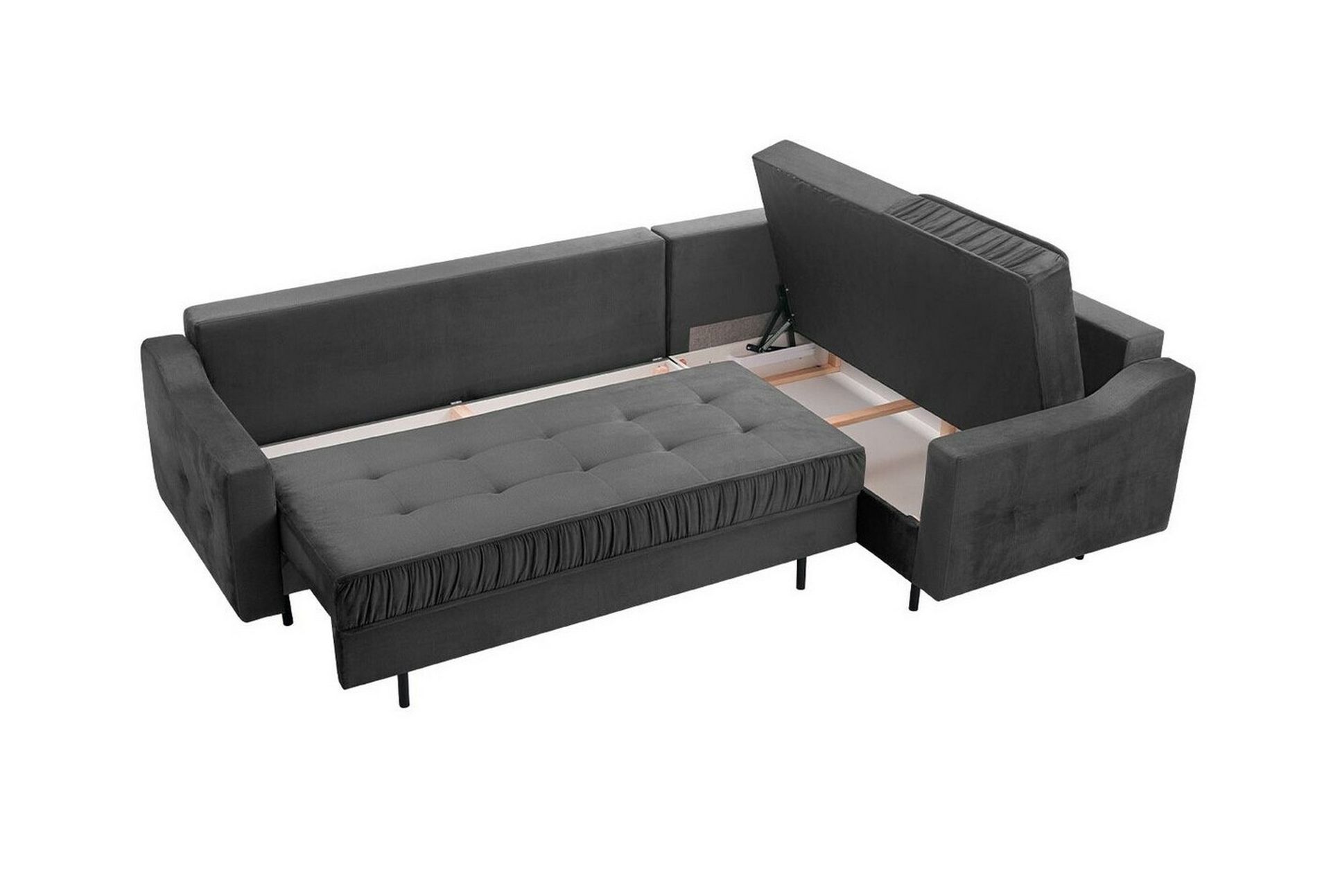 Tregaron 4-seters Hjørnesovesofa - Mørkerød - Møbler - Sofaer - Sovesofaer