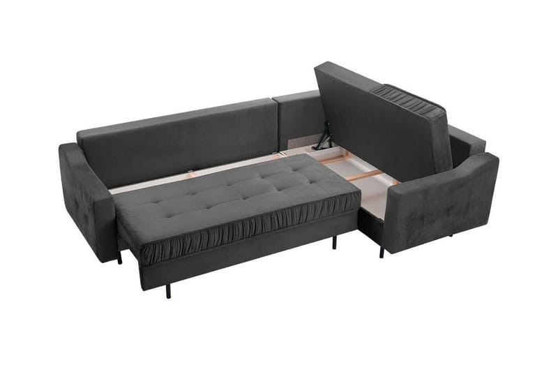 Tregaron 4-seters Hjørnesovesofa - Mørkerød - Møbler - Sofaer - Sovesofaer