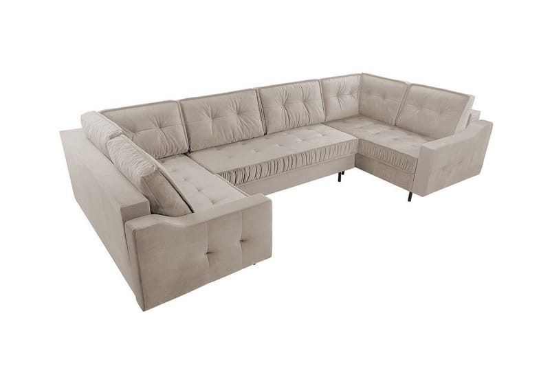 Tregaron 5-seters Hjørnesovesofa - Beige - Sovesofaer - Hjørnesovesofa