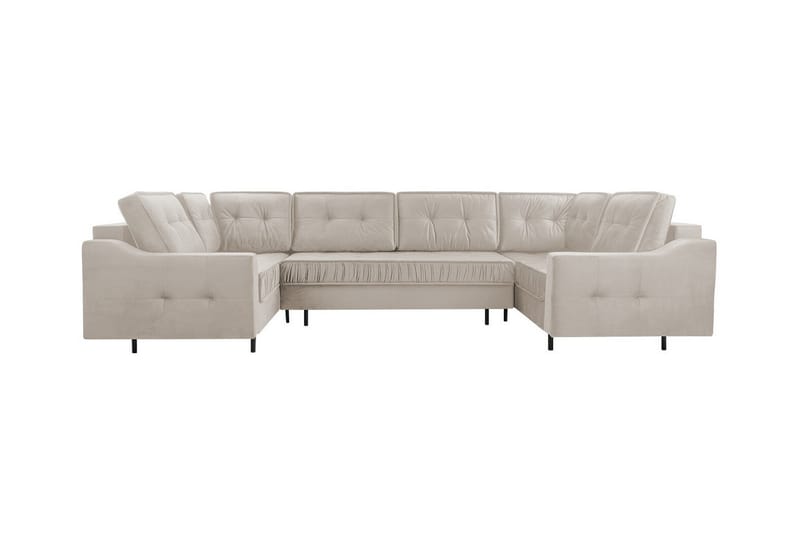 Tregaron 5-seters Hjørnesovesofa - Beige - Møbler - Sofaer - Sovesofaer