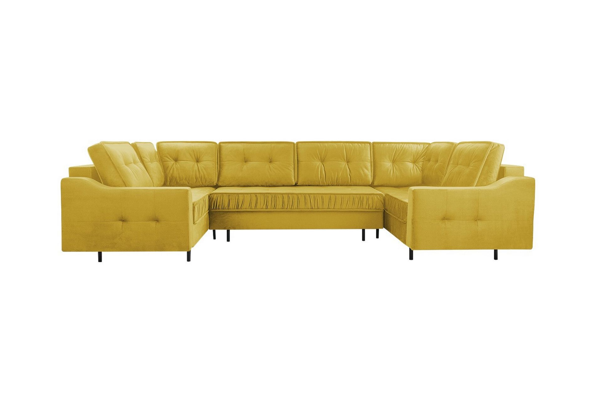 Tregaron 5-seters Hjørnesovesofa - Gul - Møbler - Sofaer - Sovesofaer