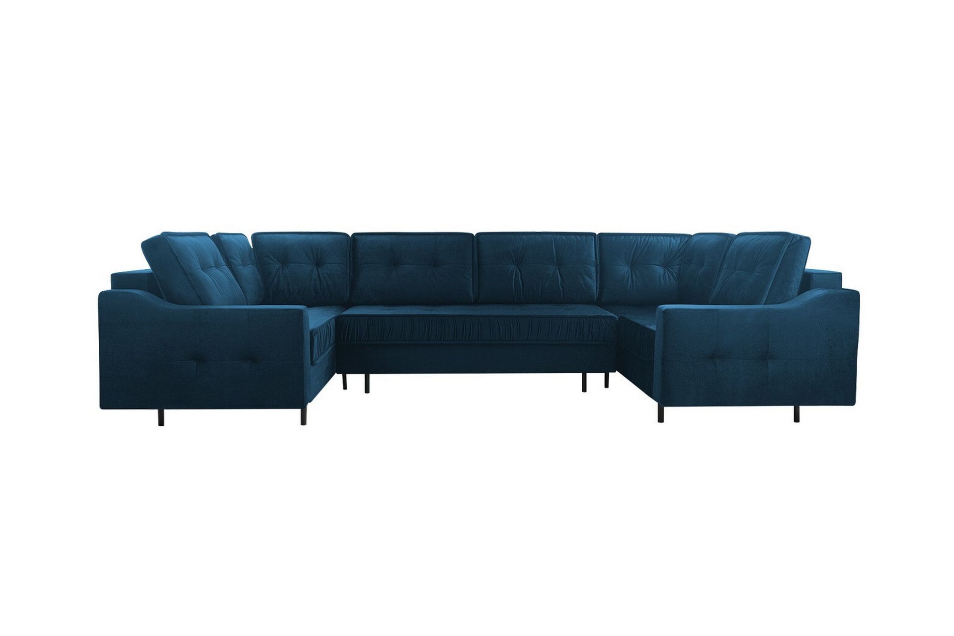 Tregaron 5-seters Hjørnesovesofa - Mørkeblå - Møbler - Sofaer - Sovesofaer