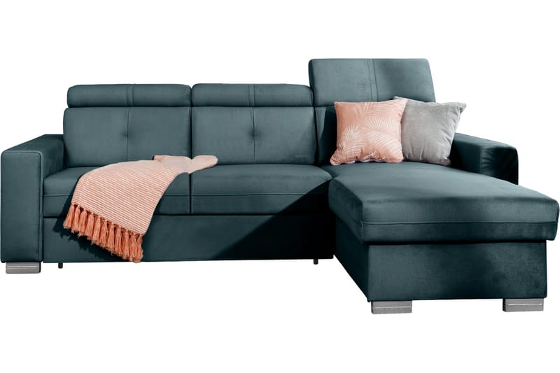 Trent Sovesofa m. Divan med Oppbevaring 3-seter - Blå - Møbler - Sofaer - Sovesofaer