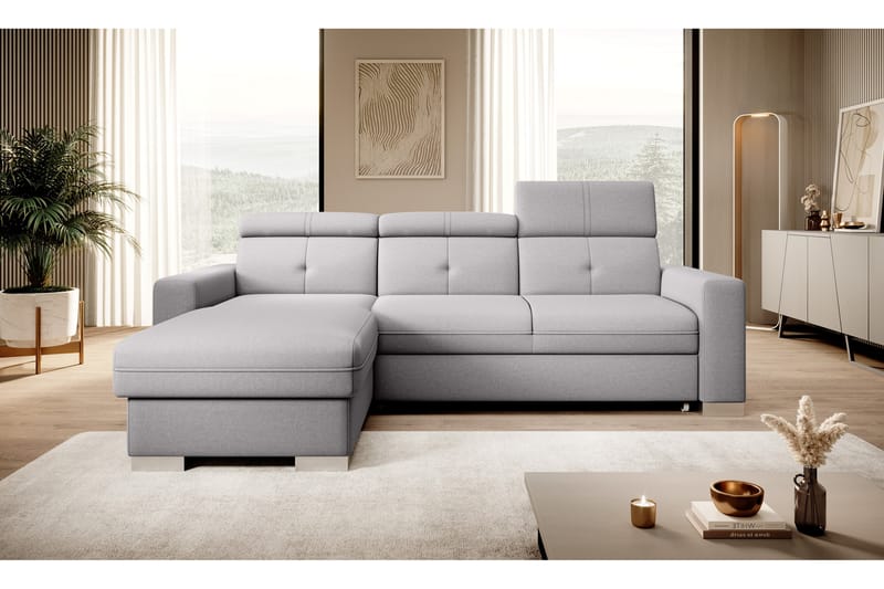 Trent Sovesofa m. Divan med Oppbevaring 3-seter - Grå - Møbler - Sofaer - Sovesofaer