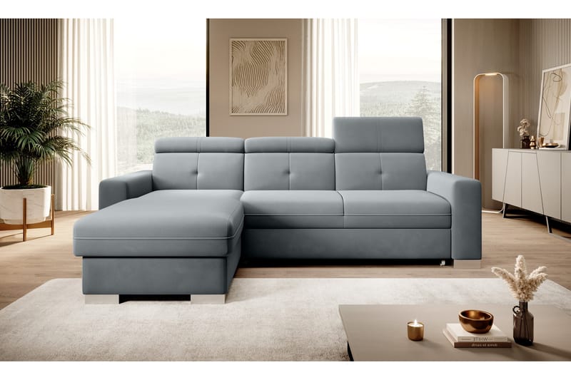 Trent Sovesofa m. Divan med Oppbevaring 3-seter - Grå - Møbler - Sofaer - Sovesofaer