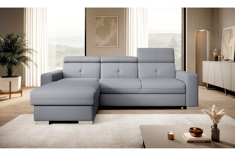 Trent Sovesofa m. Divan med Oppbevaring 3-seter - Grå - Møbler - Sofaer - Sovesofaer