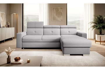 Trent Sovesofa m. Divan med Oppbevaring 3-seter - Grå - Møbler - Sofaer - Sovesofaer