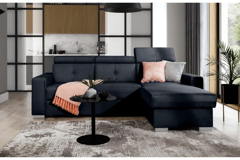 Trent Sovesofa m. Divan med Oppbevaring 3-seter - Grafittgrå - Møbler - Sofaer - Sovesofaer