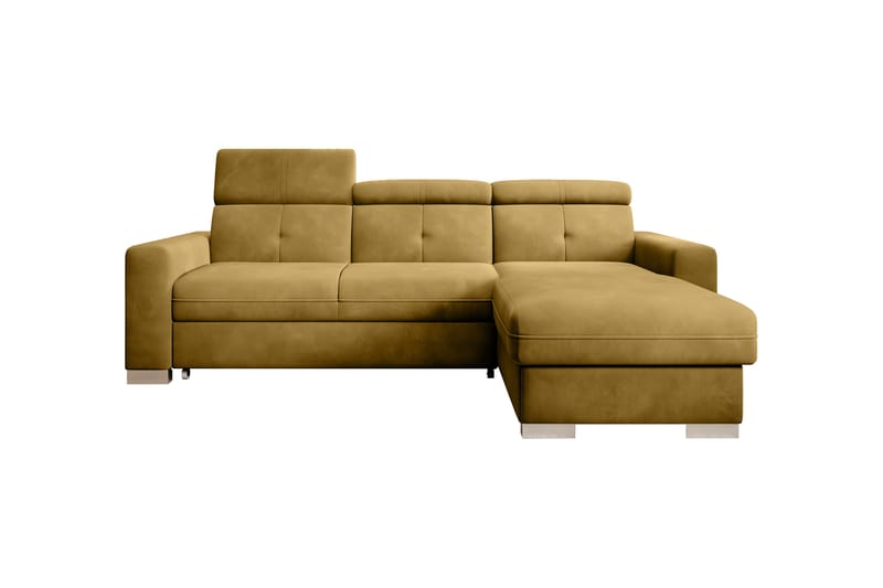 Trent Sovesofa m. Divan med Oppbevaring 3-seter - Gul - Sovesofaer - Sovesofa divan