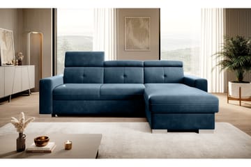 Trent Sovesofa m. Divan med Oppbevaring 3-seter - Mørkeblå - Møbler - Sofaer - Sovesofaer