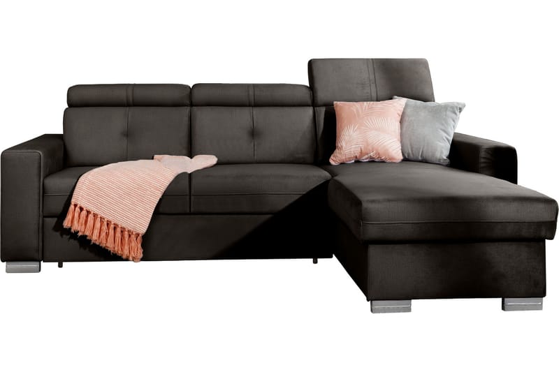 Trent Sovesofa m. Divan med Oppbevaring 3-seter - Mørkebrun - Møbler - Sofaer - Sovesofaer