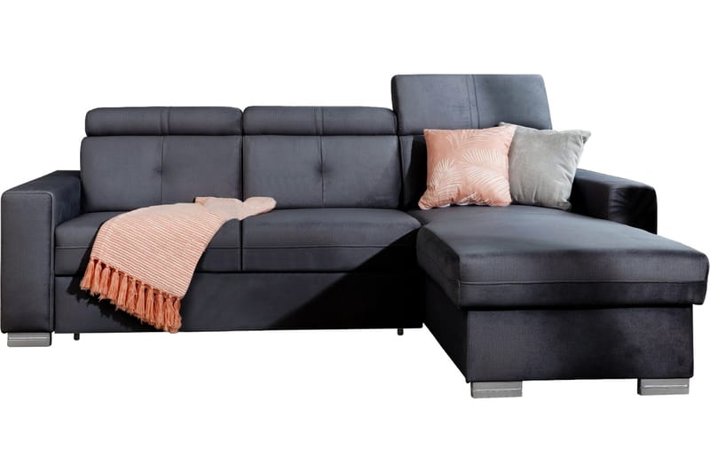 Trent Sovesofa m. Divan med Oppbevaring 3-seter - Mørkegrå - Møbler - Sofaer - Sovesofaer