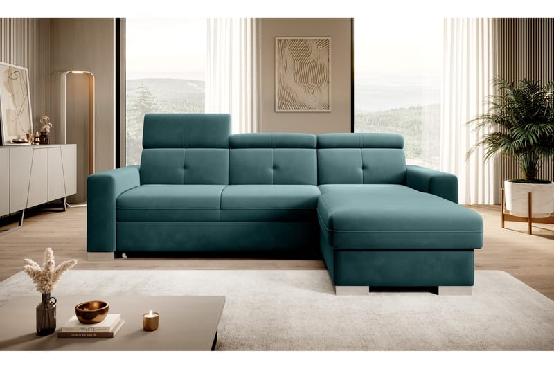 Trent Sovesofa m. Divan med Oppbevaring 3-seter - Mørkegrønn - Møbler - Sofaer - Sovesofaer