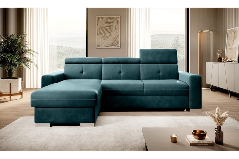 Trent Sovesofa m. Divan med Oppbevaring 3-seter - Mørkegrønn - Møbler - Sofaer - Sovesofaer