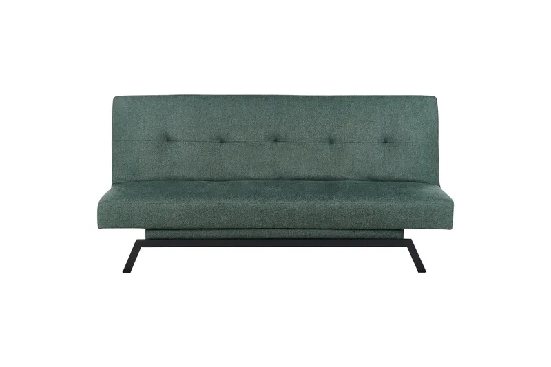 Tripta Sovesofa 3-seter, Svart/Grønn