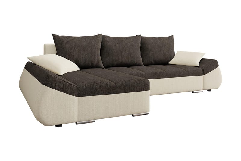 Trolleboda 8-seters Sovesofa Venstre - Beige/Brun - Møbler - Sofaer - Sovesofaer