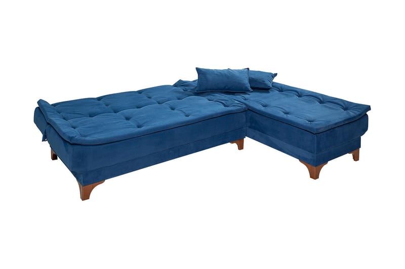 Turso Sovesofa med Divan Høyre - Blå - Møbler - Sofaer - Sovesofaer