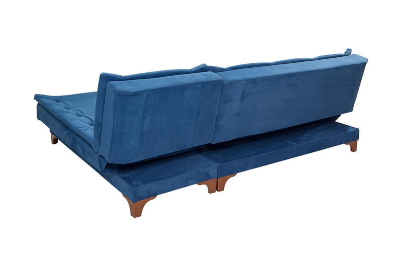 Turso Sovesofa med Divan Høyre - Blå - Møbler - Sofaer - Sovesofaer