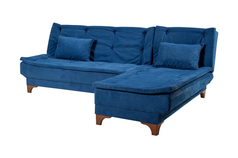 Turso Sovesofa med Divan Høyre - Blå - Møbler - Sofaer - Sovesofaer