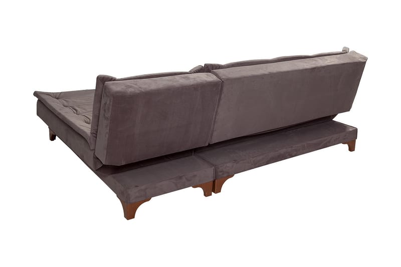 Turso Sovesofa med Divan Høyre - Grå - Møbler - Sofaer - Sovesofaer