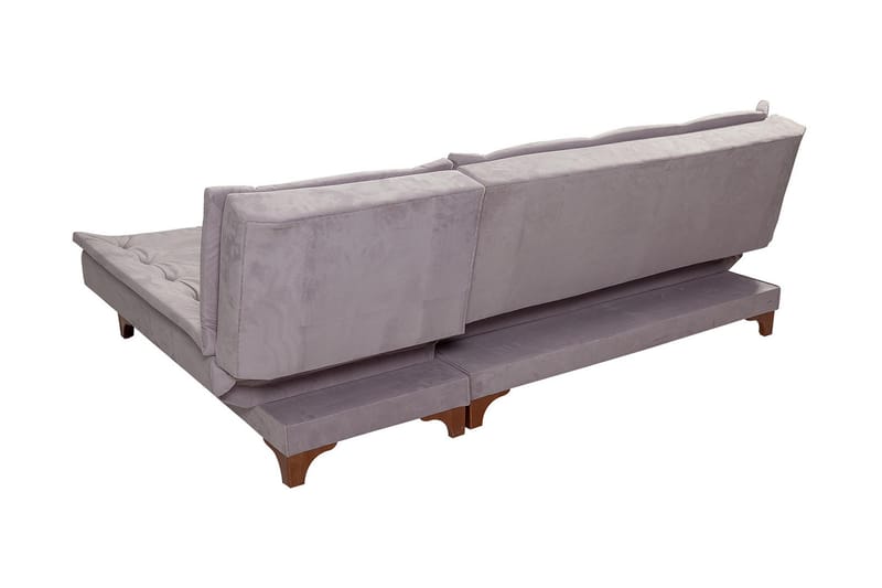 Turso Sovesofa med Divan Høyre - Grå - Møbler - Sofaer - Sovesofaer
