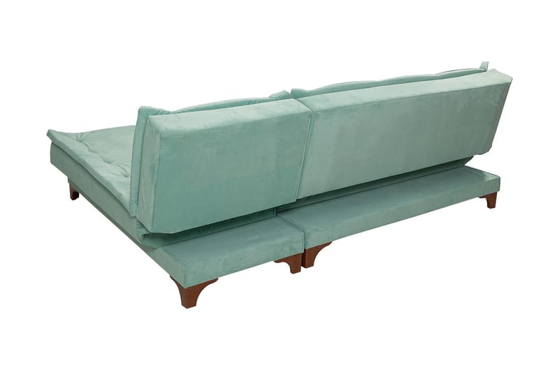 Turso Sovesofa med Divan Høyre - Grønn - Møbler - Sofaer - Sovesofaer