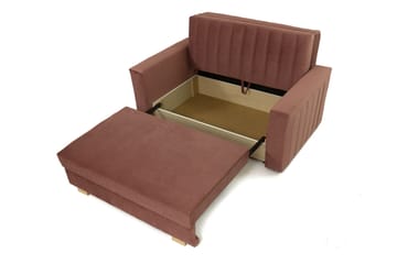 Upperud 2-seters Sovesofa - Fløyel/Svart - Møbler - Sofaer - Sovesofaer
