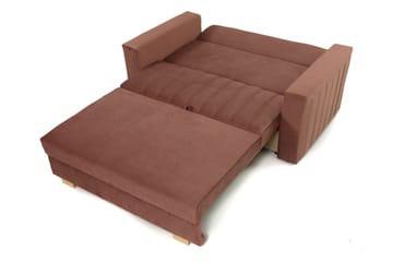 Upperud 2-seters Sovesofa - Fløyel/Svart - Møbler - Sofaer - Sovesofaer