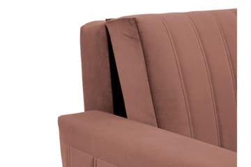 Upperud 2-seters Sovesofa - Fløyel/Svart - Møbler - Sofaer - Sovesofaer