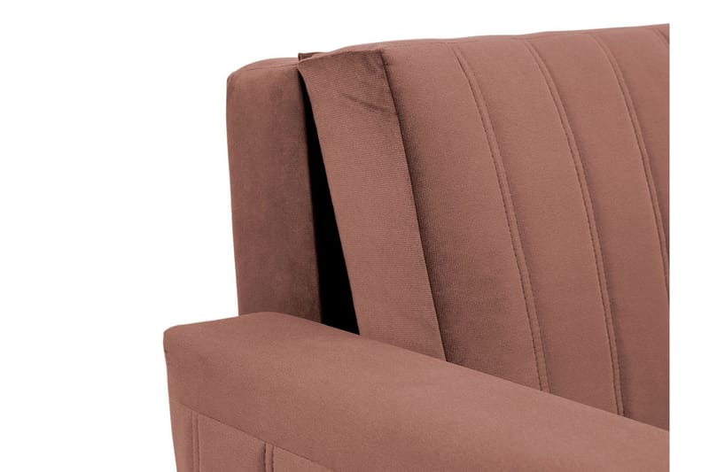 Upperud 2-seters Sovesofa - Fløyel/Svart - Møbler - Sofaer - Sovesofaer