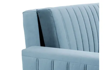 Upperud 3-seters Sovesofa - Fløyel/Svart - Møbler - Sofaer - Sovesofaer