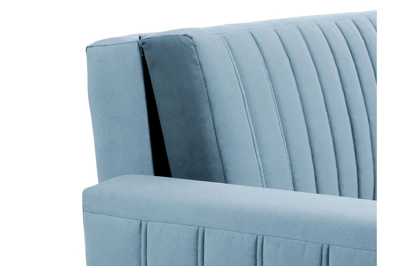 Upperud 3-seters Sovesofa - Fløyel/Svart - Møbler - Sofaer - Sovesofaer