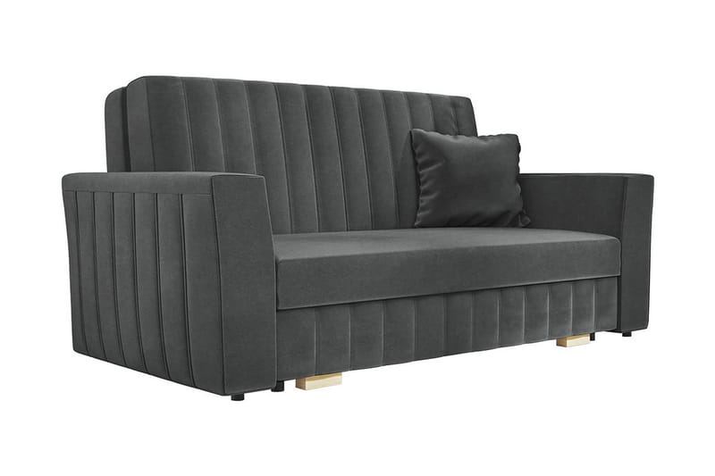 Upperud Sofa - Grå - Sovesofaer - 2 seters sovesofa - Fløyel sofaer