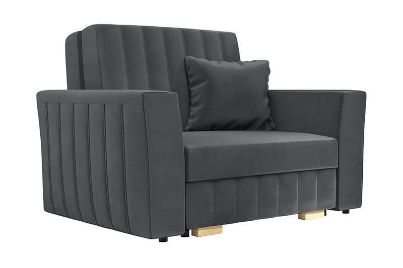 Upperud Sofa - Grå - Sovesofaer - 2 seters sovesofa - Fløyel sofaer