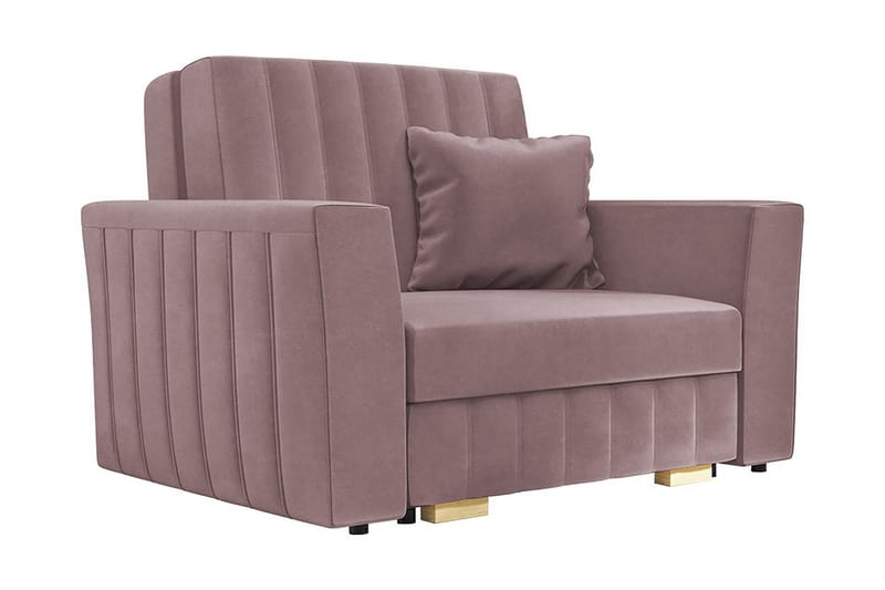 Upperud Sofa - Rosa - 2 seters sovesofa - Fløyel sofaer - Sovesofaer