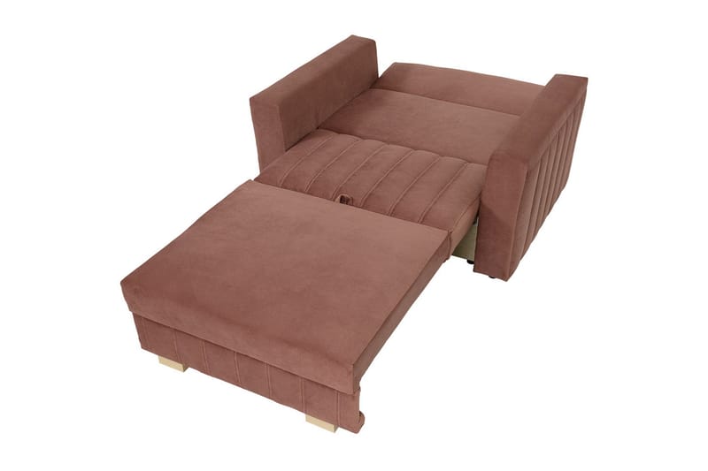 Upperud Sofa - Rosa - Sovesofaer - 2 seters sovesofa - Fløyel sofaer