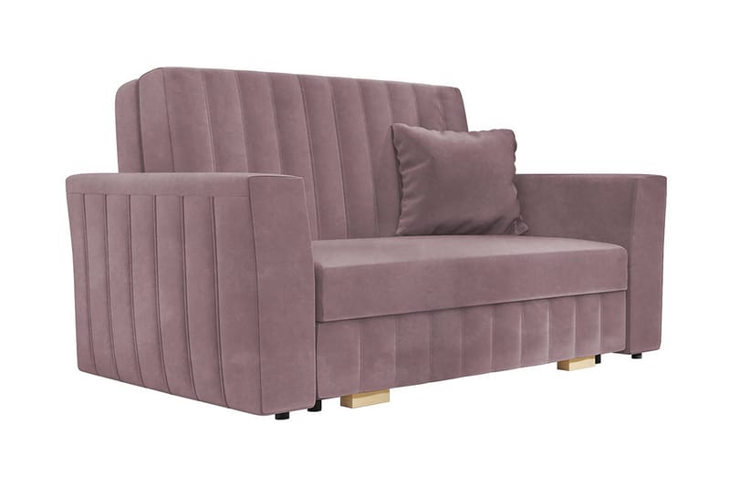 Upperud Sofa - Rosa - Sovesofaer - 2 seters sovesofa - Fløyel sofaer