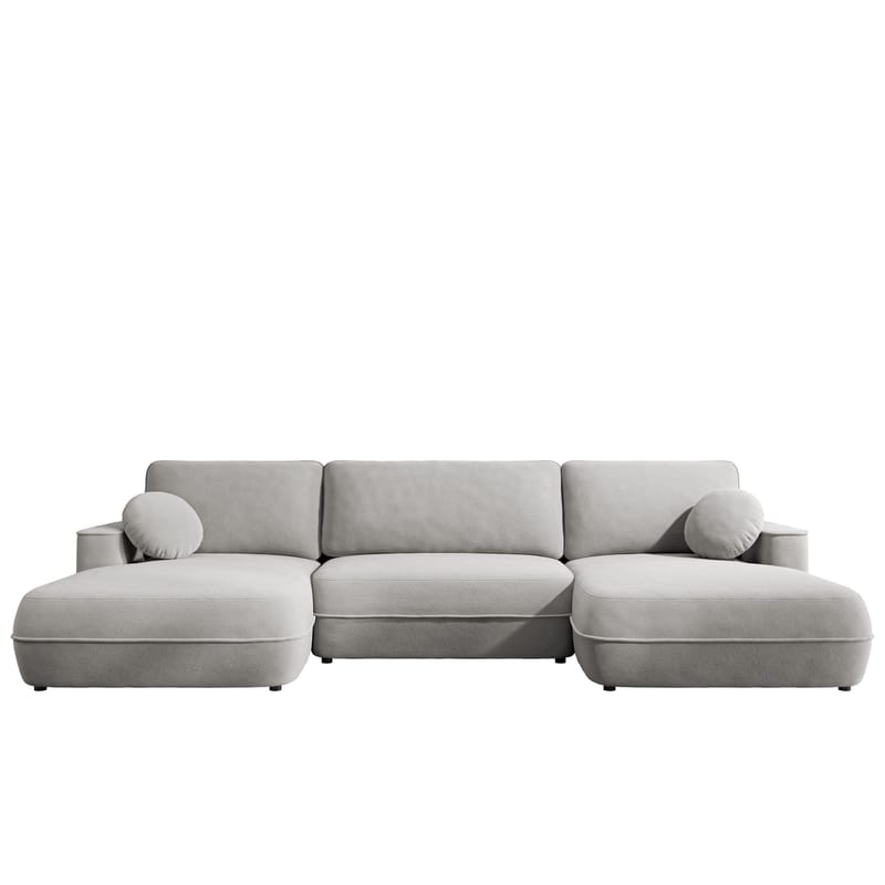 Uppland Sovesofa med dobbel sjeselong 5-seter - Grå - Møbler - Sofaer - Sovesofaer