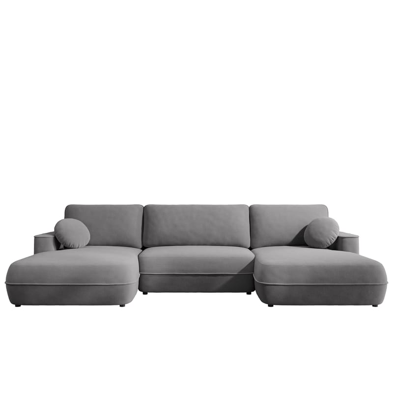 Uppland Sovesofa med dobbel sjeselong 5-seter - Grå - Møbler - Sofaer - Sovesofaer
