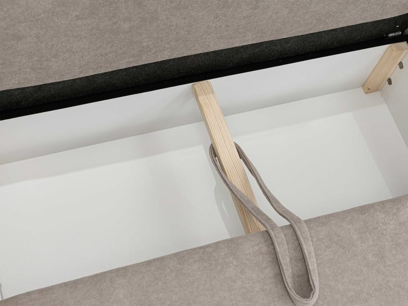 Uppland Sovesofa med sjeselong 3-seter - Beige - Møbler - Sofaer - Sovesofaer