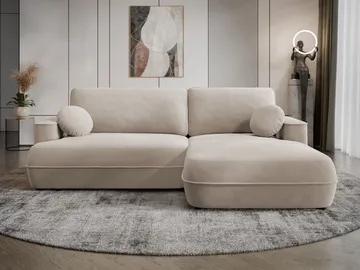 Uppland Sovesofa med sjeselong 3-seter - Beige - Møbler - Sofaer - Sovesofaer